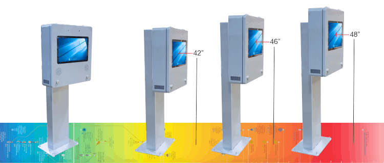 outdoor touch kiosk stand
