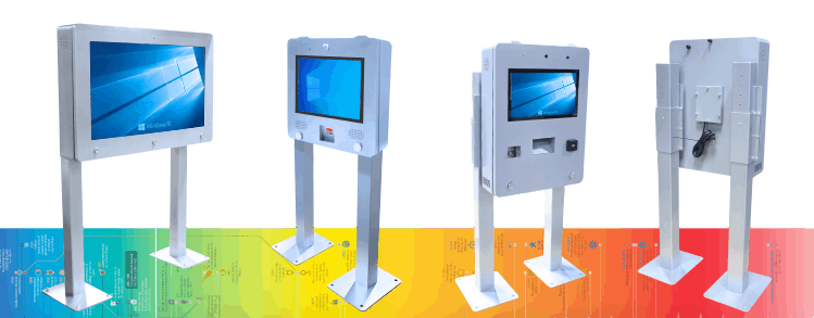 outdoor touch kiosk stands