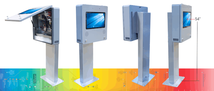 Outdoor Touch Kiosk Stands